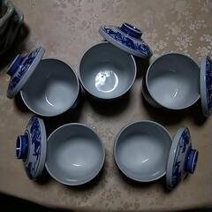 蓋付き 茶碗蒸し用　5個セットの画像