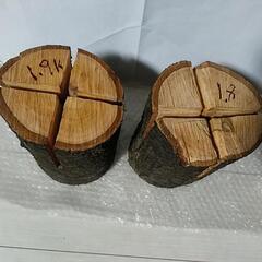 キャンプ薪　バトニング台　スウェーデントーチ　1kgの画像