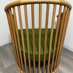 樽のような1人用ソファの画像