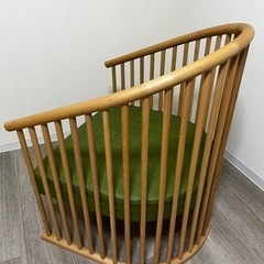 樽のような1人用ソファの画像