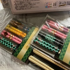 鬼滅の刃箸、長角皿セットの画像