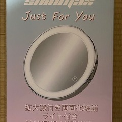 鏡 卓上 拡大鏡 女優ミラー 3倍 スタンドミラー ライト付き USB充電式の画像