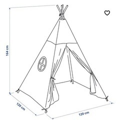 IKEA 子供用　テント　ティーピーの画像