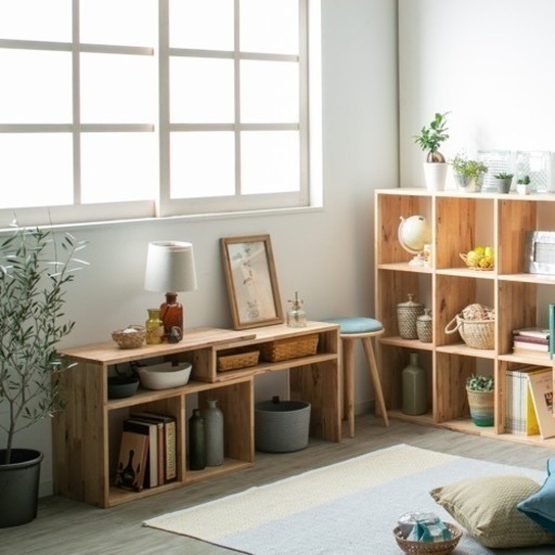 天然木をふんだんに使ったナチュラルシリーズ ＜組立家具/NATURAL SIGNATURE　伸縮ボード＞