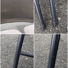 パイプ椅子 グレージュ 2脚　🗣300円コーナーの画像