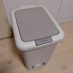 2WAYペダルペール ゴミ箱 20L ホワイト/グレーの画像
