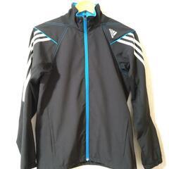 adidas スポーツウェア ジャージ 上着 ブラック Sサイズ