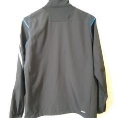 adidas スポーツウェア ジャージ 上着 ブラック Sサイズの画像