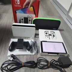 Switch本体有機EL JCホワイト　極美品 極美品】Switch本体有機EL JCホワイト