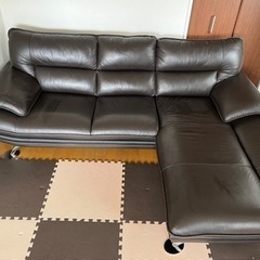 ❮美品❯本革カウチソファ　ロゾ4の画像
