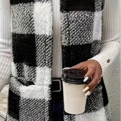 値下げ⬇️【美品/新品】フード付きリバーシブルベスト/フードなしベスト　Ｌの画像