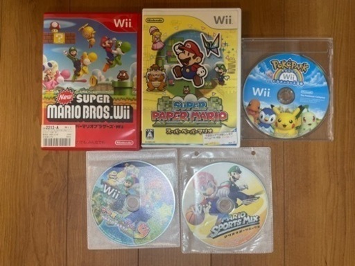 任天堂 Wii ウィー ゲームソフト 5点セット