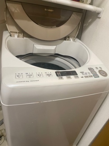 新品付属品付き☆シャープ　穴なし槽サイクロン洗浄洗濯機☆9kg
