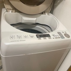 新品付属品付き☆シャープ 穴なし槽サイクロン洗浄洗濯機☆9kg