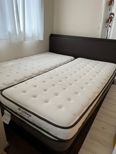 ニトリ　ベッドフレーム＆マットレス（クイーンサイズ）N-sleep