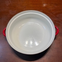 【値下げ】ホーロー鍋　直径30cm 高さ9cmの画像