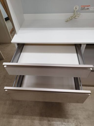 綾野製作所 キッチンボード ダイニングボード 食器棚 レンジ台 システムキッチンボード おしゃれ スチームオーブン対応 食器棚 ホワイ