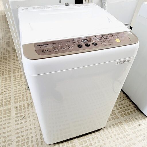 2/10パナソニック/Panasonic 洗濯機 NA-F60PB11 2017年製 6キロ