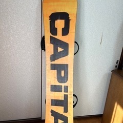 スノーボード　ボード、バインディング、保護ケース　3点セットの画像