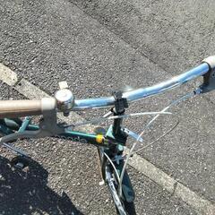 修理済み折りたたみ自転車の画像