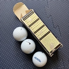 ゴルフボール3ヶの画像