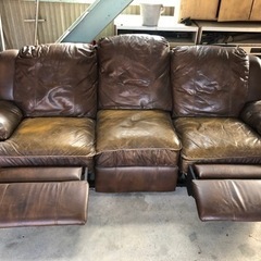 Leather sofa アメリカで購入 の画像