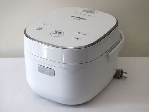 【自社配送は札幌市内限定】SHARP/シャープ 炊飯ジャー KS-CF05B-W ホワイト 3合炊き 2022年製 動作OK 中古【USED】