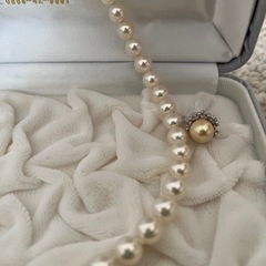 【ありがとうございました】真珠ネックレス イヤリング セットの画像