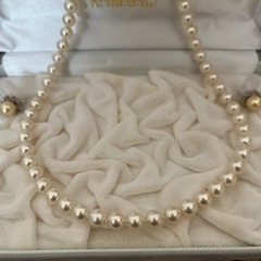 【ありがとうございました】真珠ネックレス イヤリング セットの画像