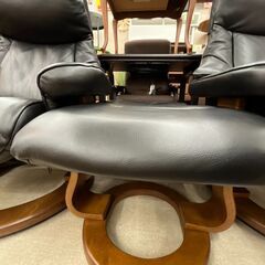 4/16 値下げ?FRANCE BED フランスベッド?オットマン付パーソナルチェア