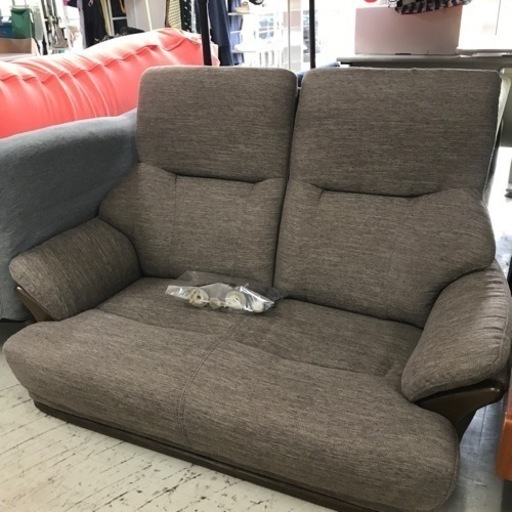 ニトリ ソファ 美品 ロ2401-785 ニトリ 2人掛けソファ 美品 脚外してます ※六角レンチの