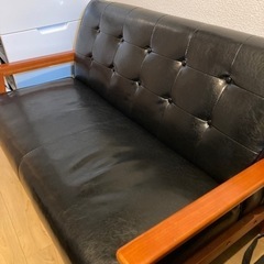 黒革ソファの中古が安い！激安で譲ります・無料であげます