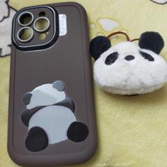 【おまとめ】iPhoneケース パンダ柄 パンダストラップ付き