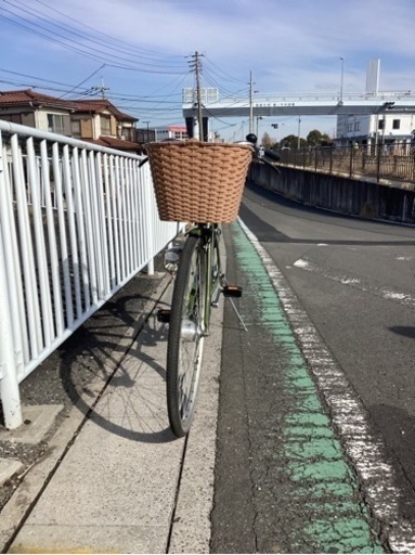 【中古自転車】27インチ(ダークグリーン)