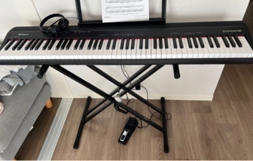 Roland GO:PIANO88 playtech xスタンド　ヘッドホン付き