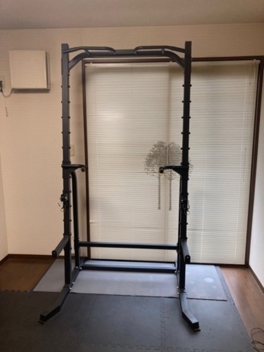 ハーフパワーラック　懸垂　ぶら下がり