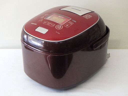 【自社配送は札幌市内限定】TOSHIBA/東芝 真空IHジャー炊飯器 RC-18VRL ディープレッド 1.8L 一升炊き 2018年製 動作OK 中古【USED】