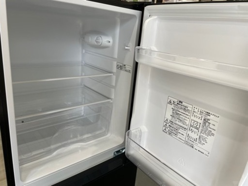 【高年式】NITORI ニトリ 2ドア 冷蔵庫 Nグラシア 2023年製 NTR-106BK ブラック 106L 右開き 直冷式 コン