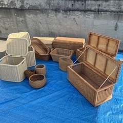 300円〜2800円 籠　ラタン・籐のカゴ　バスケットが入荷しま...