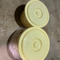漬物樽大小2個と重石
