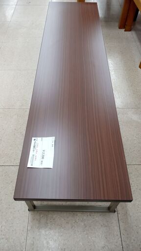★ジモティ割あり★  テーブル 茶 H33×D45×W179.5 クリーニング済み TJ3935