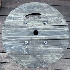 ㉑ガーデニング・サイドテーブル・ガレージ/電線ドラム・ケーブルドラムの画像