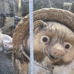たぬき置物　オブジェ　3体　赤白黒狸庵の画像