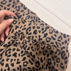 レオパード柄 ゴムパンツの画像