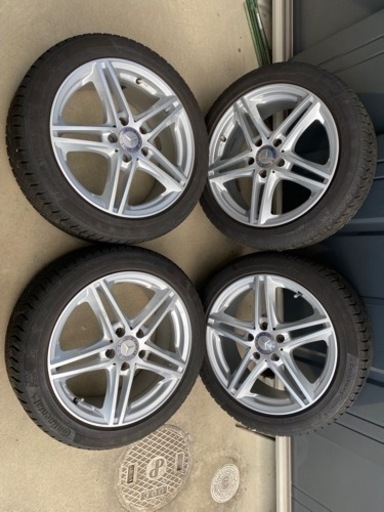 タイヤホイールセット　スタッドレス205/50R17 コンチネンタル・ユーロフォルシュ 17インチ 7.5J +52 PCD112  5穴  ベンツA、B、CLA等
