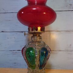 昭和レトロ アンティークオイルランプ