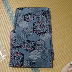 紬　着物　未使用品　亀甲柄の画像