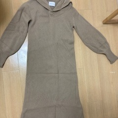 【ウール、カシミヤ】アダムエロペ　ニットワンピースの画像