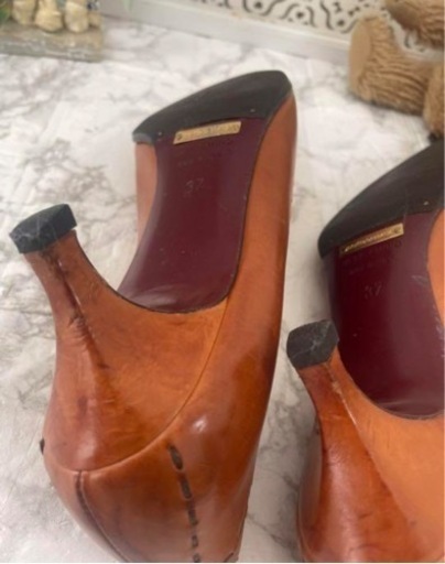 美品　DOLCE & GABBANA パンプス レオパード　レザー　23