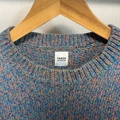 TAKEO KIKUCHI タケオキクチ　メランジ ニット　中古品の画像